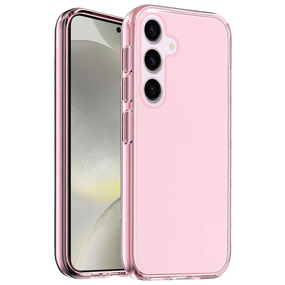 For Samsung Galaxy S25+ /S25 Plus /S24+ Plus Transparent Shock Absorption PC + TPU Rubber Gel Thick 3mm Hybrid Silicone Slim Fit Back Case Cover