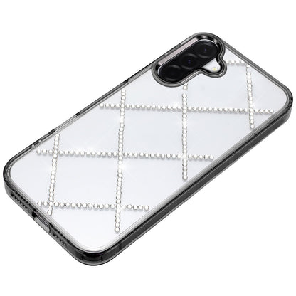 For Samsung Galaxy A17 5G Gem Glitter Diamond Bling Clear Hybrid TPU Cover, Colorful Shockproof Protective Back, Slim Fit for Women Girls Case Cover