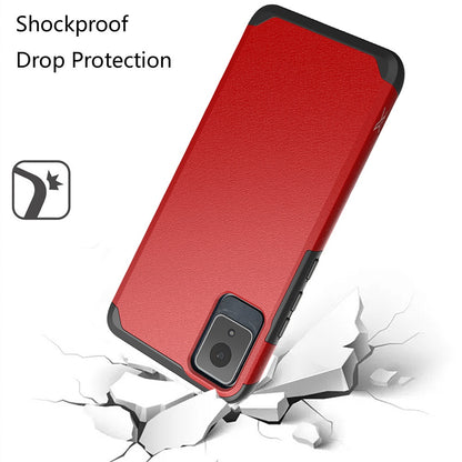 For TCL K11 Tough Hybrid Magnetic Mount Friendly Shock Protection Durable Grip Includes Tempered Glass Case Cover Red