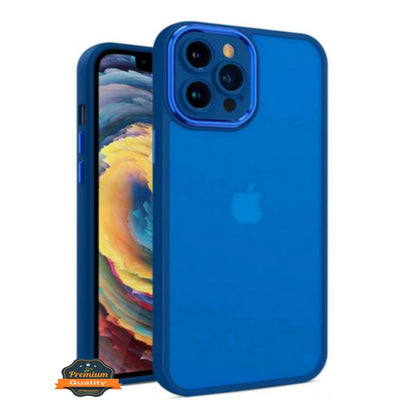 For Samsung Galaxy A16 5G Translucent Hybrid Matte Frosted Slim Fit Ultra-Thin Protective TPU Edges Bumper Frame Case Cover