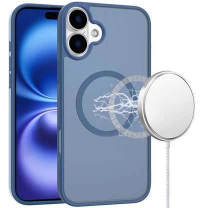 For Apple iPhone 17 (6.3") MagSafe Compatible Case Hybrid Soft TPU Bumper Hard Translucent Matte Back Slim Shockproof Case Cover