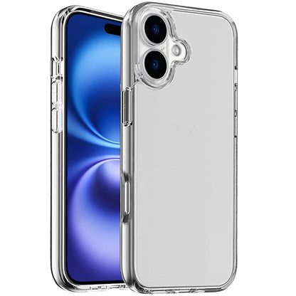 For Apple iPhone 17 Transparent Shock Absorption PC + TPU Rubber Gel Thick 3mm Hybrid Silicone Slim Fit Back Case Cover