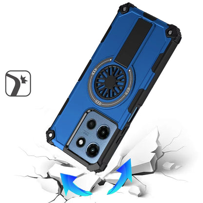 For Motorola Moto G 5G 2026/2025 Texture Design Invisible Kickstand Case, MagSafe Compatible Hybrid Shockproof Cover, Car Mount Friendly Case Cover