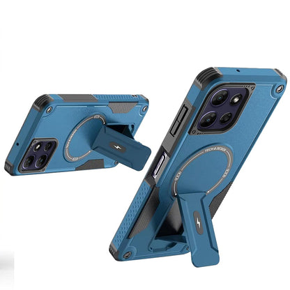 Phone Case for Motorola Moto G Power 5G 2026 /2025 Magnetic Kickstand Rugged Shockproof Armor Grip Anti Slip Heavy Duty Protective Matte Stand Hybrid Cover