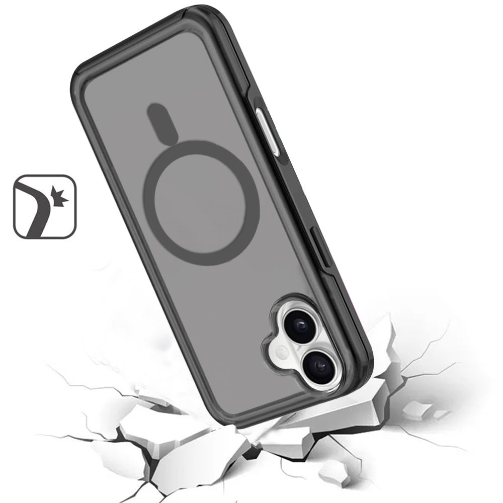 For Samsung Galaxy S25 /S24 Slim & Durable Compatible with MagSafe Hybrid Shockproof Glossy Oil Protective Dual Layer TPU + PC Case Cover