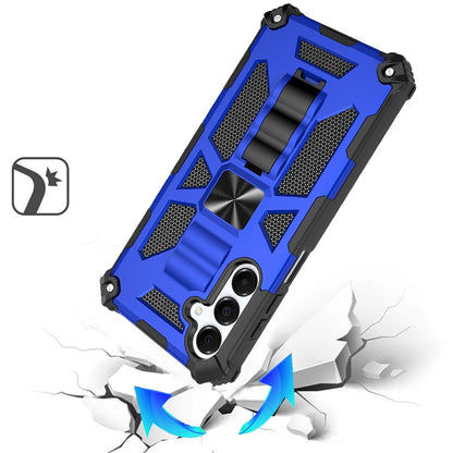 For Samsung Galaxy A16 5G Hybrid Shockproof [Military Grade] Rugged Protective with Magnetic Car Mount & Invisible Stand Case Cover