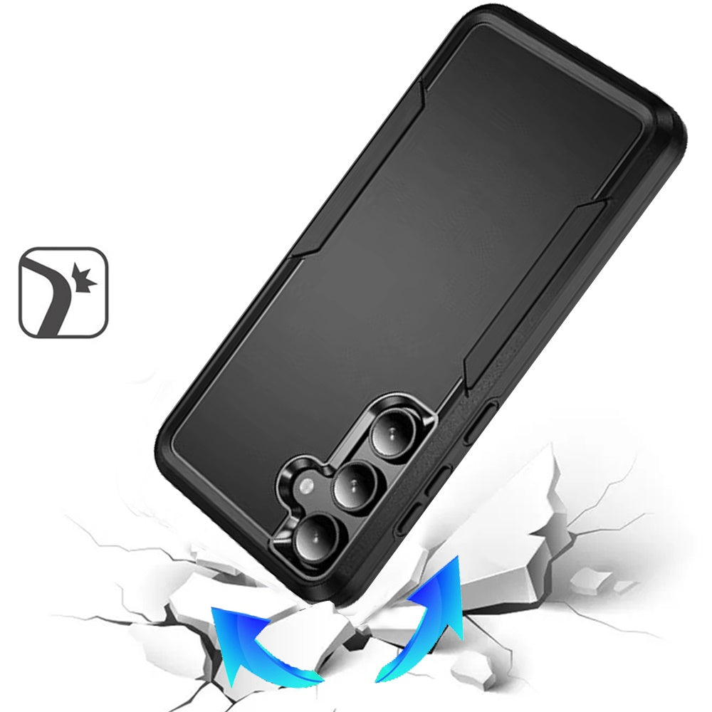 For Samsung Galaxy S26 Hybrid Rugged Tough 2in1 Drop-Proof Protection Military Grade Armor with Metal Ring Stand Case Cover