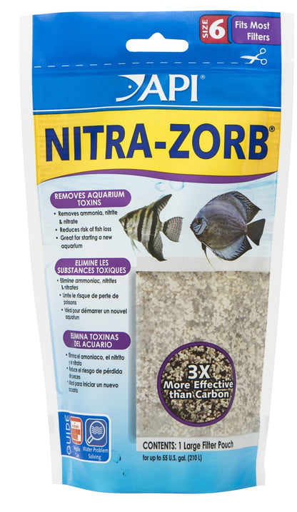 API Nitra-Zorb Removes Aquarium Toxins Size 6 [Aquarium Supplies] 1 count