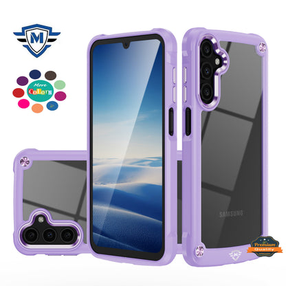 Ultimate Hybrid Transparent Rubber with Metal Buttons & Camera Edges, Hard TPU Frame Corner Bumper