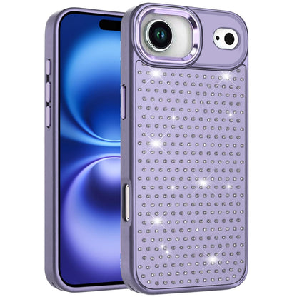 For Apple iPhone 17 AIR Bling Diamond Metallic, Full Sparkle Chrome Edged Hybrid Protective Shockproof Case Cover