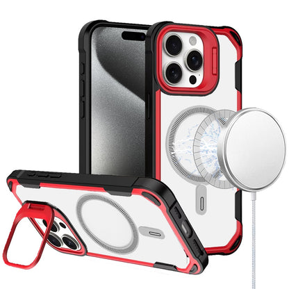 For Apple iPhone 16 Pro Max (6.9") Magnetic Circle Hybrid with Camera Stand, Compatible with MagSafe, Shockproof Protective Case Cover