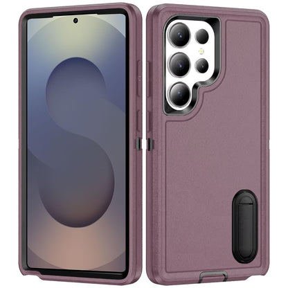 For Samsung Galaxy S26 Ultra Hybrid 3 Layers Hard 3in1 Shockproof with Kickstand Heavy Duty Hard TPU Rubber Anti-Drop Case Cover