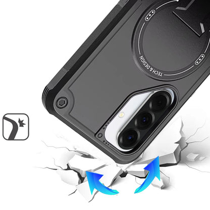 For Samsung Galaxy A57 Magnetic Invisible Kickstand Holder with Magsafe, Slim Fit Shockproof Hybrid Military Grade Heavy Duty Case Cover