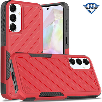 For Samsung Galaxy A36 Premium Hybrid Rugged lined Shockproof Textured 2-in-1 Non-Slip Hard PC & TPU Non Slip Tough Case Cover