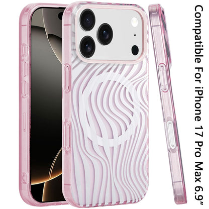 For Apple iPhone 17 Pro Max Stylish Pattern Fashion IMD Printed Design TPU Slim Shockproof Protective with Magnetic Back Case Cover