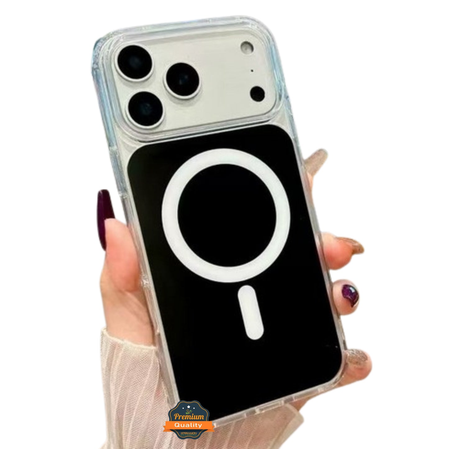 For Apple iPhone 17 AIR Crystal Clear Colorful Case Compatible with MagSafe, Shockproof Slim Protective Hybrid TPU Case Cover