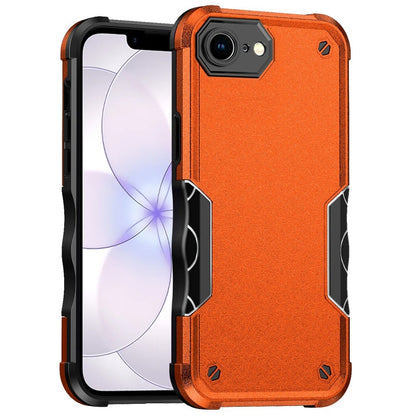Phone Case for Apple iPhone 17E /16E Shockproof Rugged Hybrid TPU Anti-Slip Grip Armor Military Grade Drop Resistant Shock-Absorbing Impact Cover Cosmic Orange