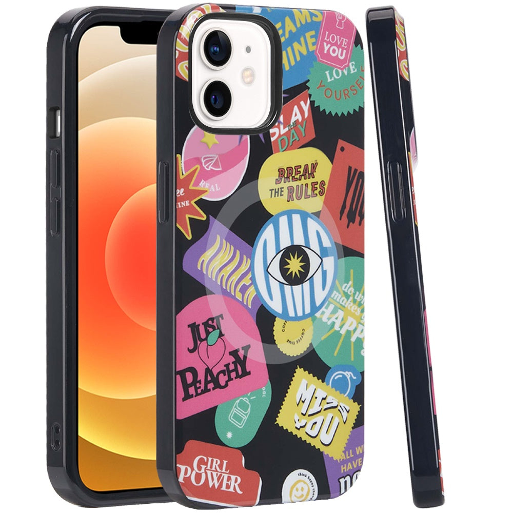 For Apple iPhone 15 Durable Fashion IMD Printed Design TPU Slim Shockproof Protective Case with Stylish Pattern Case Cover