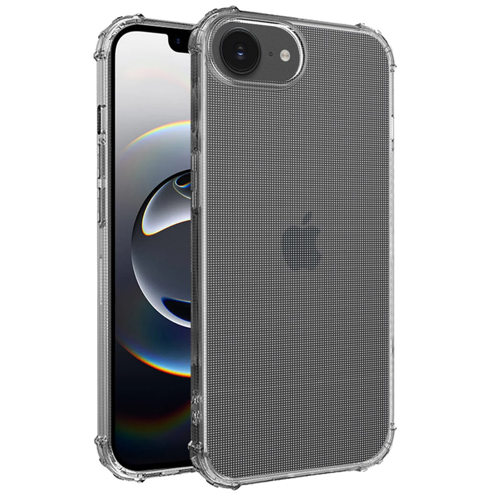 For Apple iPhone 17E /16E Hybrid Transparent Thick TPU Rubber Silicone 4 Corners Gel Shockproof Protective Slim Back Case Cover Clear