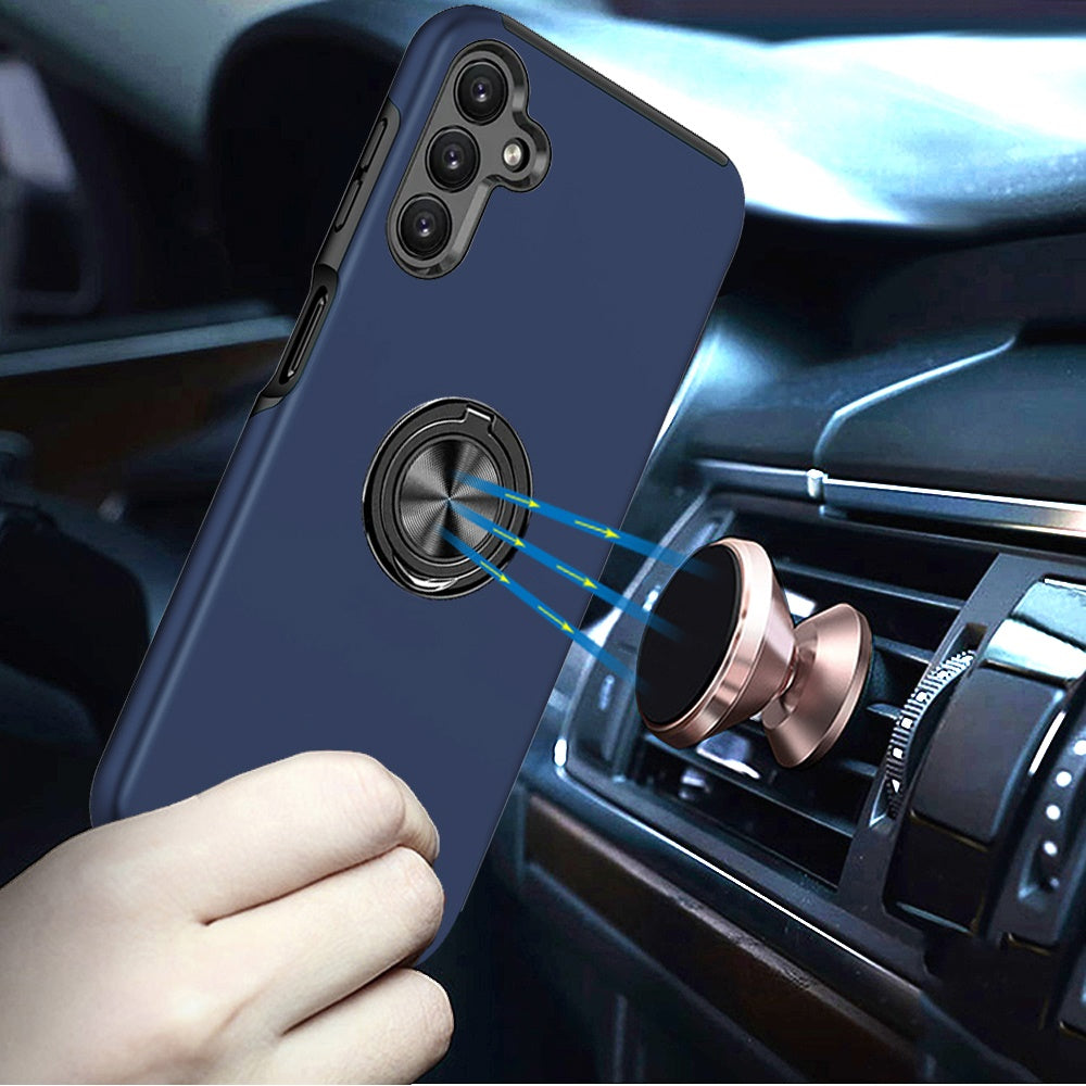For Samsung Galaxy A26 Hybrid 360 Degree Rotatable Metal Invisible Ring Stand Holder Slim Fit Magnetic Car Mount Shockproof Case Cover