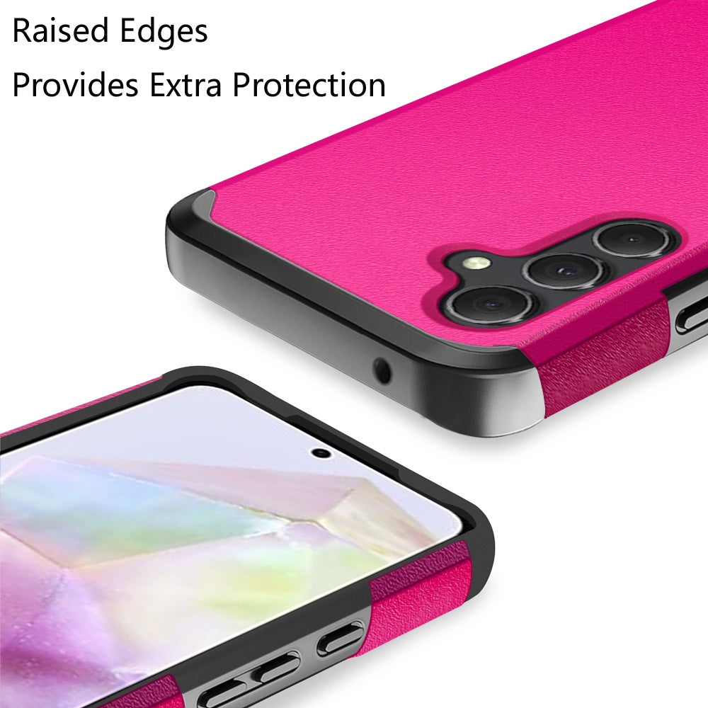 For Samsung Galaxy A36 Premium Slim Tough 2in1 Hybrid Case Dual-Layer PC TPU Rubber Armor with Shockproof Protection Case Cover