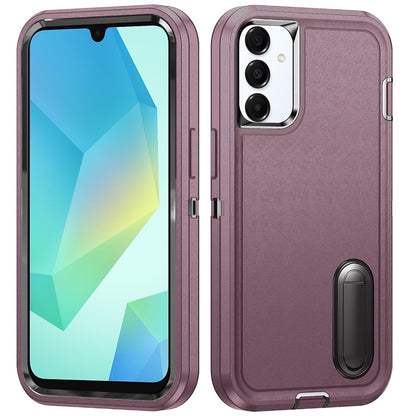 For Samsung Galaxy A16 5G Hybrid Three Layers Protection 3in1 Shockproof with Kickstand Heavy Duty Hard TPU Rubber Anti-Drop Case Cover