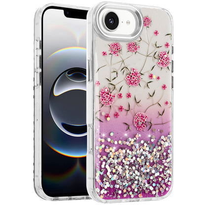 For Apple iPhone 16e Fashion Beautiful Epoxy Design Hybrid Fashion Stylish TPU Protective, Shockproof Hybrid PC Case Cover