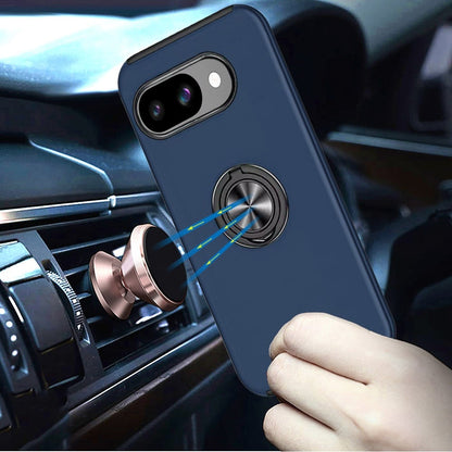 Phone Case for Google Pixel 10A Invisible Ring Stand Shockproof Anti Slip Durable Grip Protective Hybrid Slim Fit Magnetic Car Mount Holder Cover