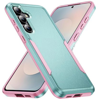 For Samsung Galaxy S26 Hybrid Rugged Tough 2in1 Drop-Proof Protection Military Grade Armor with Metal Ring Stand Case Cover