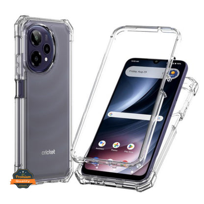 For AT&T Verge 2 Full-Body Dual Layer Hybrid Case Slim, Drop-Proof TPU Hard PC, Durable Corner Front Bumper Protector Case Cover