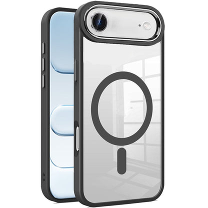 For Apple iPhone 17 Air (6.6") MagSafe Compatible Transparent Greatest Clear Acrylic with Color Frame Thick Hybrid TPU Hard Case Cover