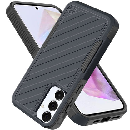 For Samsung Galaxy A36 Hybrid lined shockproof dual layer Rugged 2in1 Hard PC & Silicone TPU Non Slip Textured Tough Armor Case Cover