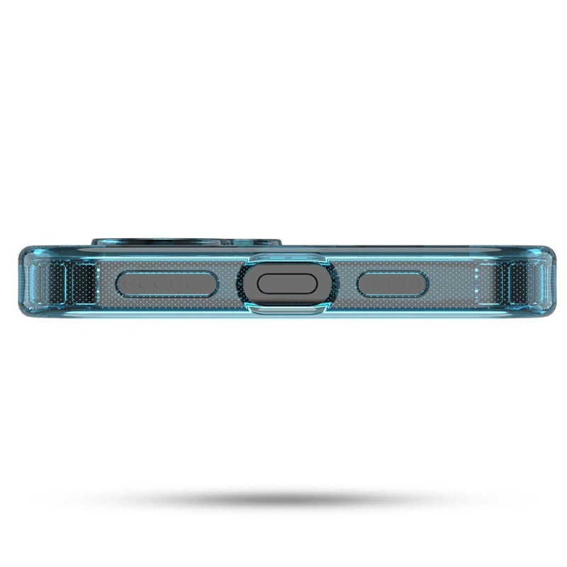 For Ultra-sleek Hybrid Slim Hard PC & TPU Compatible with MagSafe, Magnetic Protective Phone Case for Apple iPhone 16 - Transparent Blue Case Cover Blue