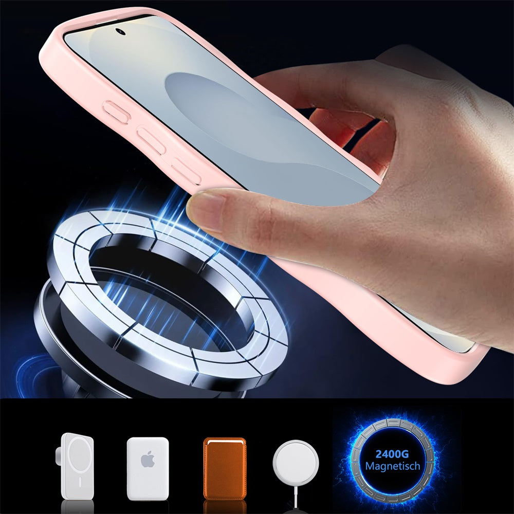 For Samsung Galaxy S26 Grip Hand Magnetic Hybrid Case Shockproof Protection Matte Skin Rubber TPU + PC Case Cover
