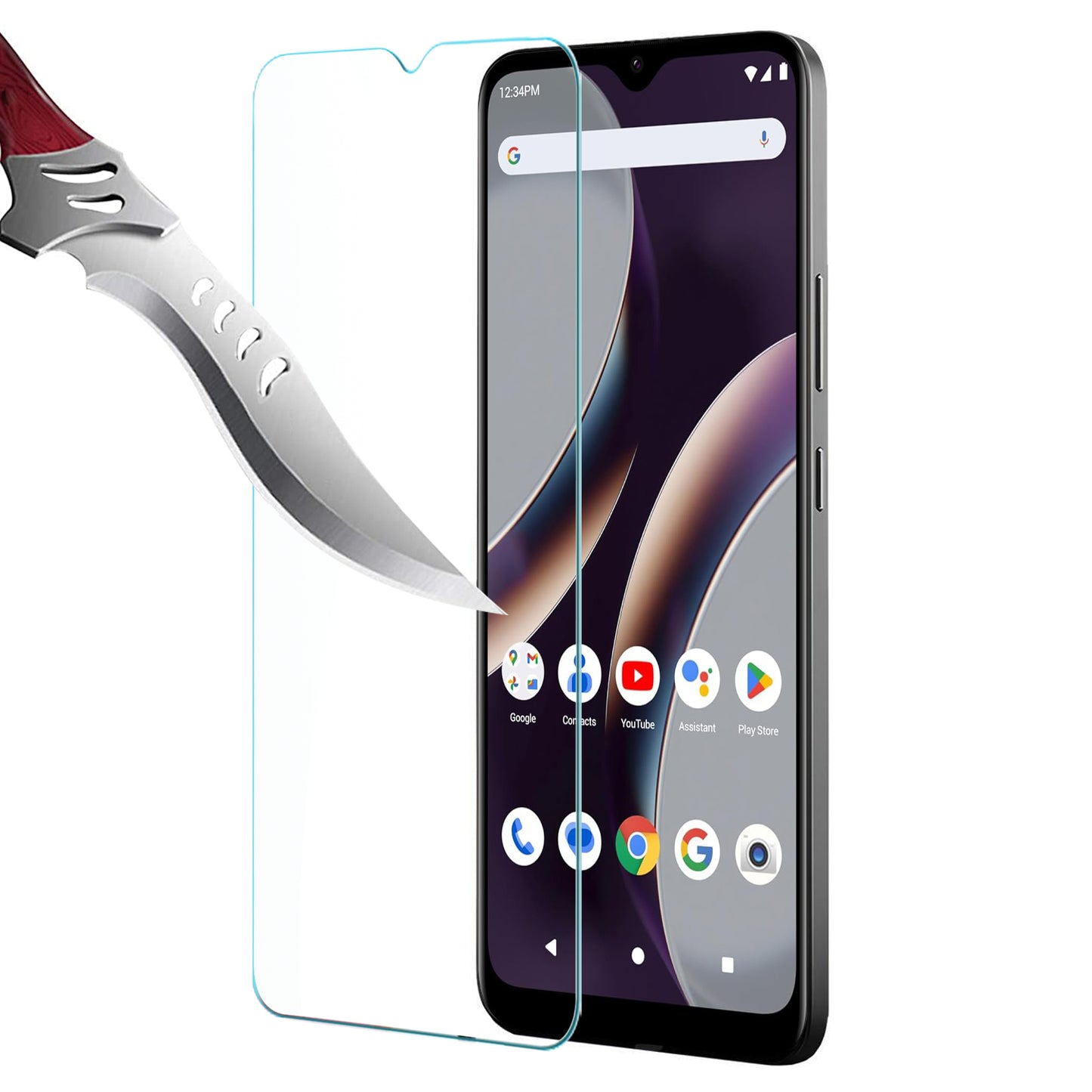 BLU View 5 Pro Tempered Glass Screen Protector Premium HD Clear, Case Friendly, 3D Touch, Anti-Bubble Film, 9H Hardness