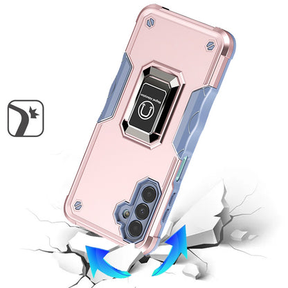 For Samsung Galaxy S25 Fan Edition /Galaxy S25 FE Hybrid Stand Magnetic Ring Holder Kickstand Heavy Duty Rugged Drop Silicone & Hard PC Shockproof Case Cover