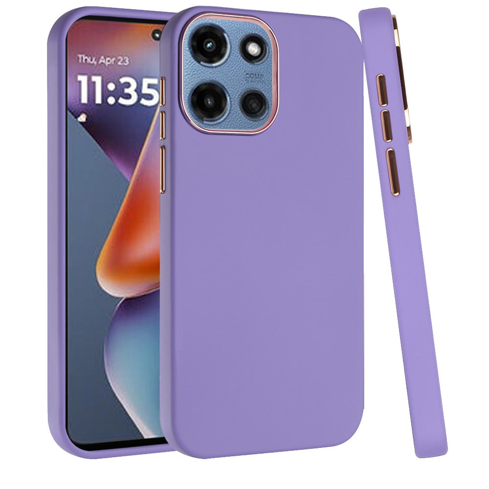 For Motorola Moto G 5G 2025 Hybrid Armor Shockproof, Durable Bumper Rubber Gummy Gel Slick Hard PC Silicone TPU Case Cover