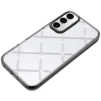 For Samsung Galaxy S25+ /S25 Plus /S24+ Plus Gem Glitter Diamond Bling Clear Hybrid TPU Cover, Colorful Shockproof Protective Back, Slim Fit for Women Girls Case Cover