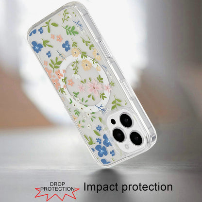 For Apple iPhone 15 Pro Max (6.7") Magsafe Case Cute Pattern Design Durable Shockproof SlimTPU Hard Back [Compatible with Magsafe] Case Cover