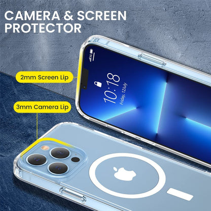 For Samsung Galaxy S26 Magnetic Clear, MagSafe Wireless Charger Compatible, Slim PC + TPU Hybrid Transparent Design Case Cover Clear