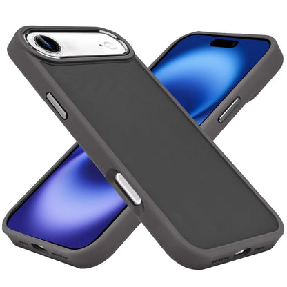 For Apple iPhone 17 Air (6.6") Slim Fit Thin Hybrid,Frosted Matte Polished Acrylic Hard PC with TPU Rubber Frame Case Cover