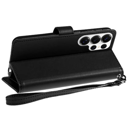For Samsung Galaxy S26 Ultra Wallet Cases PU Leather with Credit Card /ID /Cash Holder Slot Dual Flip Book Pouch, Stand and Strap Case Cover