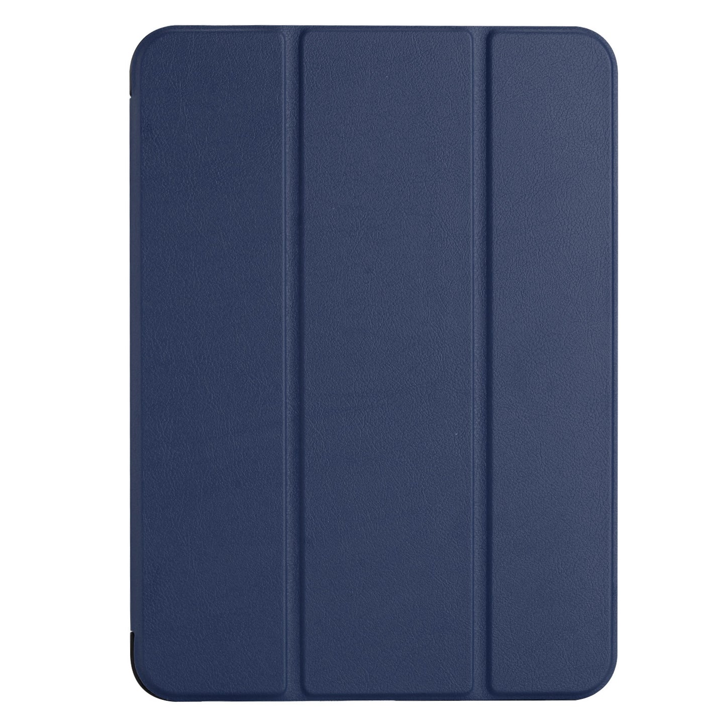 For Apple iPad Mini 7th /6th Trifold Case with Magnetic Closure, PU Leather Folding Stand, Slim Lightweight TPU Folio Protective Shell Case Cover Blue