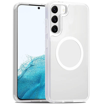 For Samsung Galaxy S22 MagSafe Compatible Case Hybrid Soft TPU Bumper Hard Translucent Matte Back Slim Shockproof Case Cover