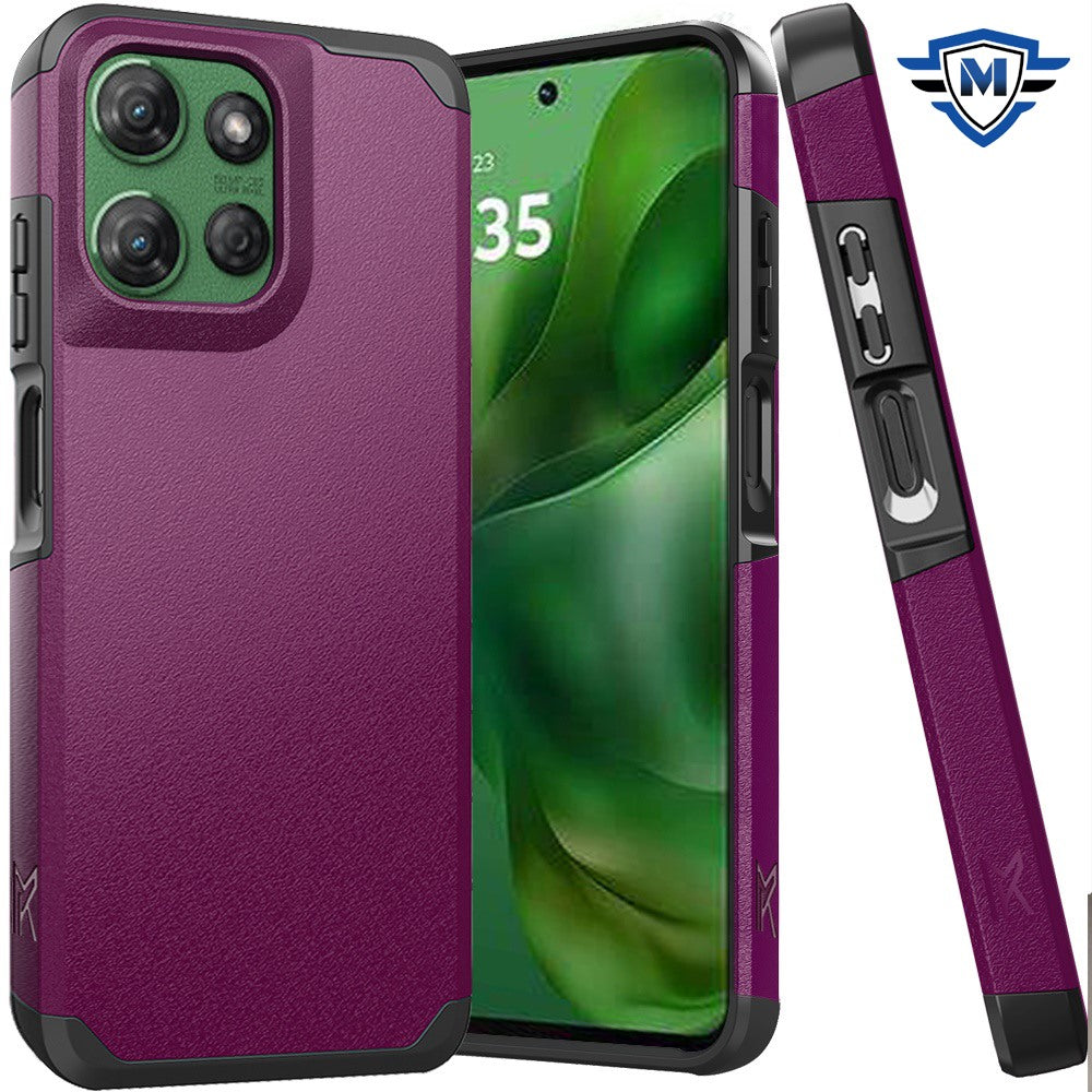 For Motorola Moto G Power 5G (2025) Premium Slim Tough 2in1 Hybrid Case Dual-Layer PC TPU Rubber Armor with Shockproof Protection Case Cover