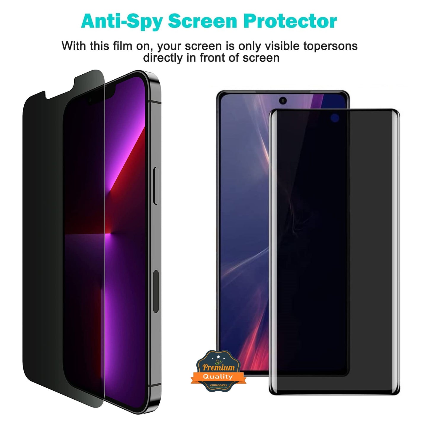 For Apple iPhone 17 /17 Air /17 Pro/ 17 Pro Max Privacy Tempered Glass Screen Protector, 9H Anti-Spy Anti-Peek Protector