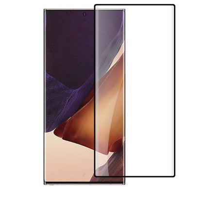 For Samsung Galaxy S22 Tempered Glass Screen Protector Designed Fingerprint Unlocking 3D Curved Edge Glass Full coverage Protector Clear Black