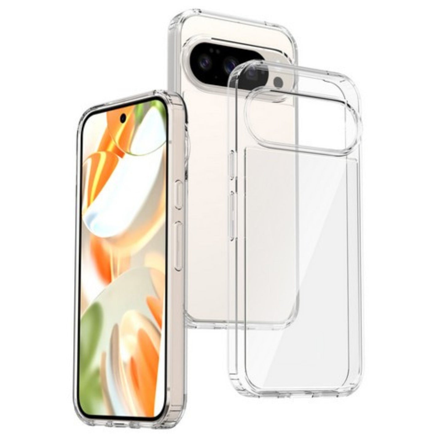 For Google Pixel 10 Pro XL Crystal HD Clear Back Hybrid Case TPU Bumper Frame Slim Shockproof Hard Defender Case Cover