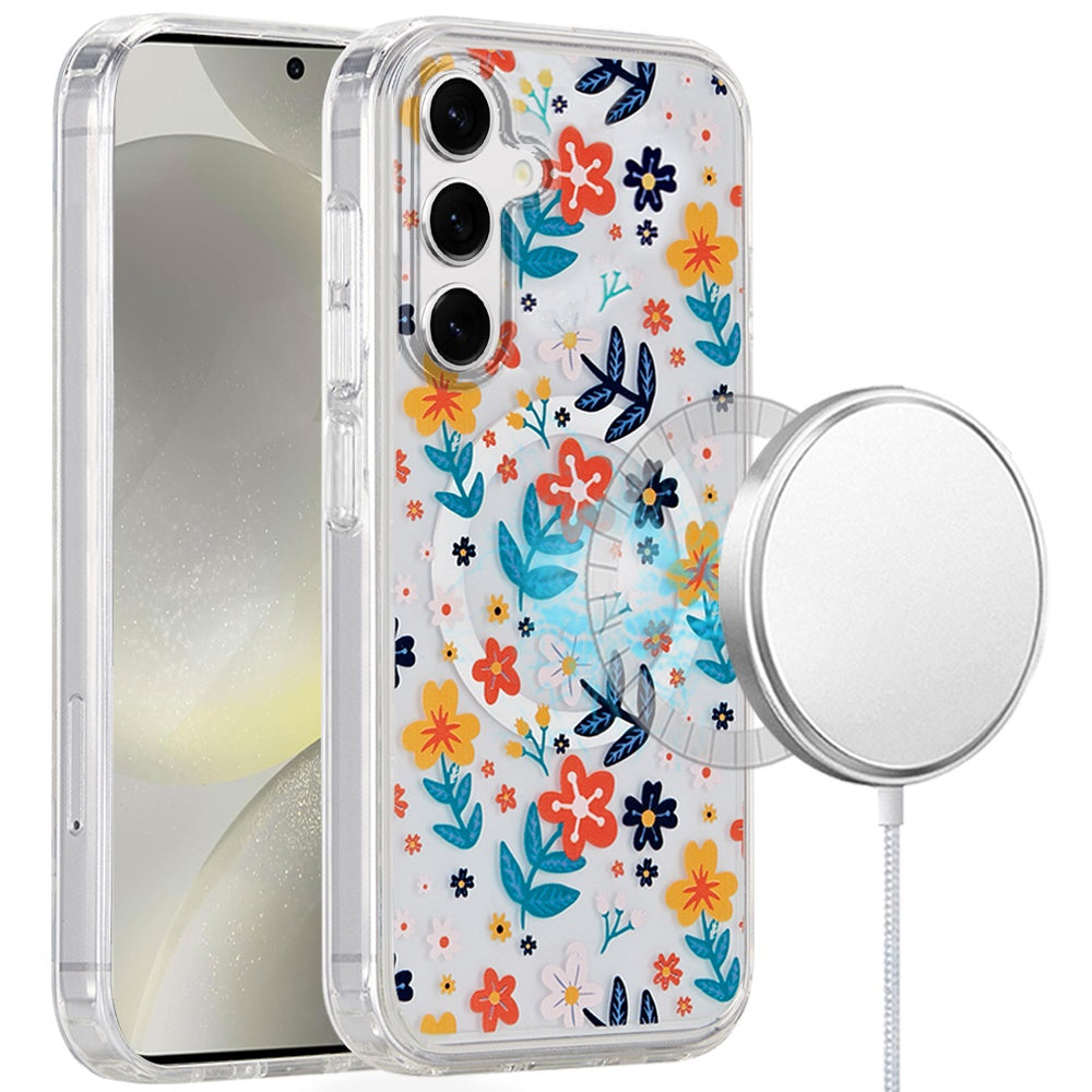 For Samsung Galaxy S25+ /S25 Plus /S24+ Plus Cute Fashion Pattern Design, Durable Shockproof Slim TPU Hard Back, MagSafe Compatible Case Cover