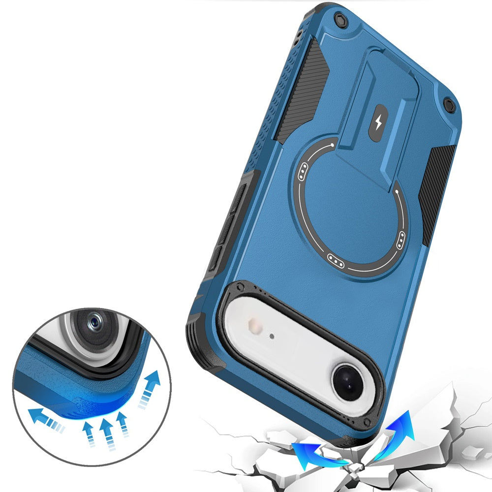 For Apple iPhone 17 Air (6.6") Magnetic Invisible Kickstand Holder with Magsafe, Slim Fit Shockproof Hybrid Military Grade Heavy Duty Case Cover